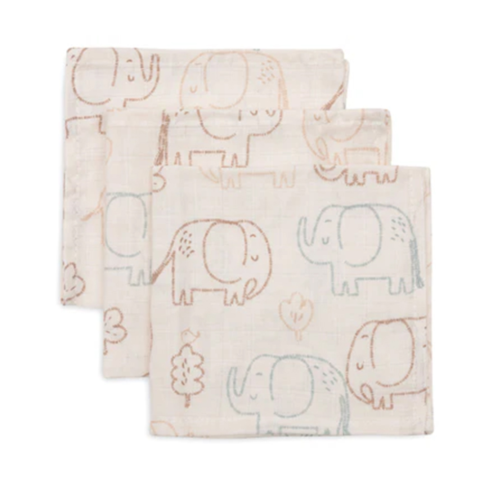 荷蘭Jollein 萬用紗布巾-Elephant Tales