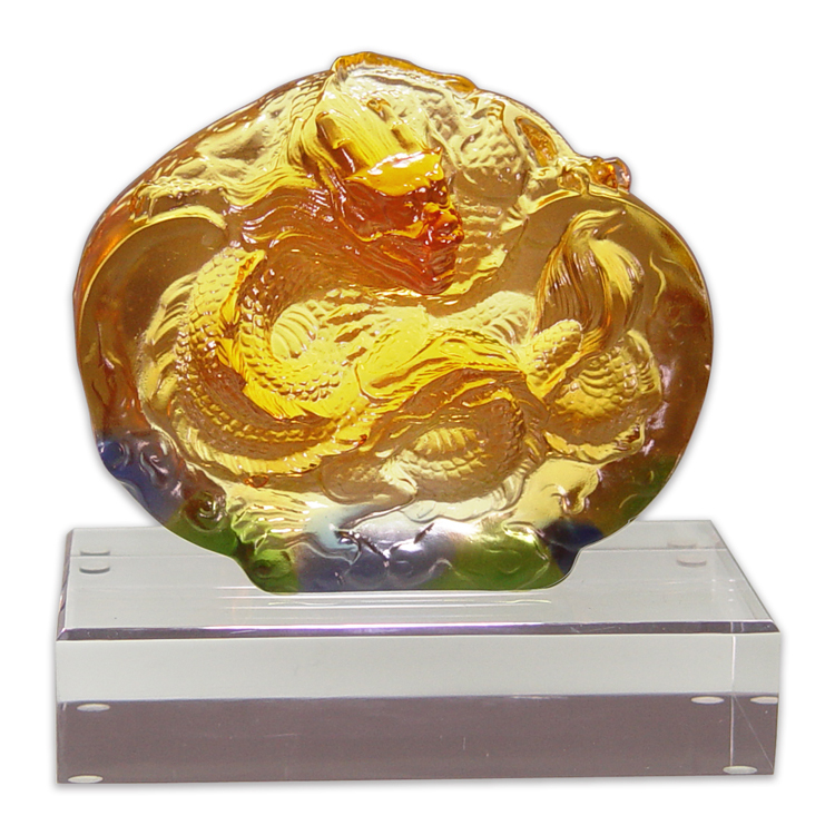 鹿港窯禮品館 琉璃 蟠龍躍天