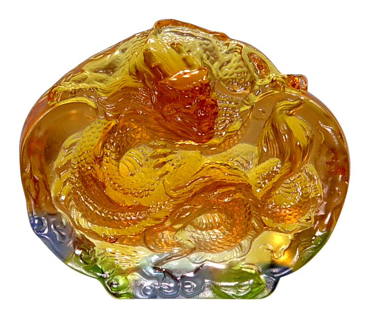 鹿港窯禮品館 琉璃 蟠龍躍天