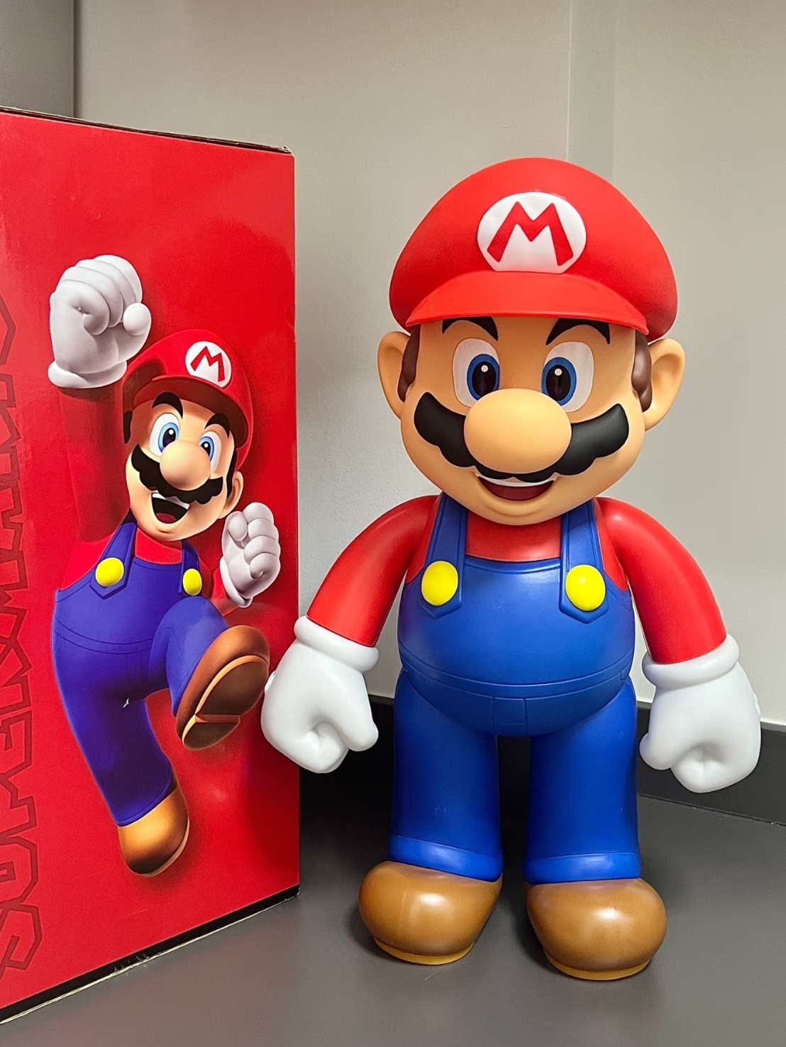 正版授權 超級瑪利歐 20吋 可動公仔