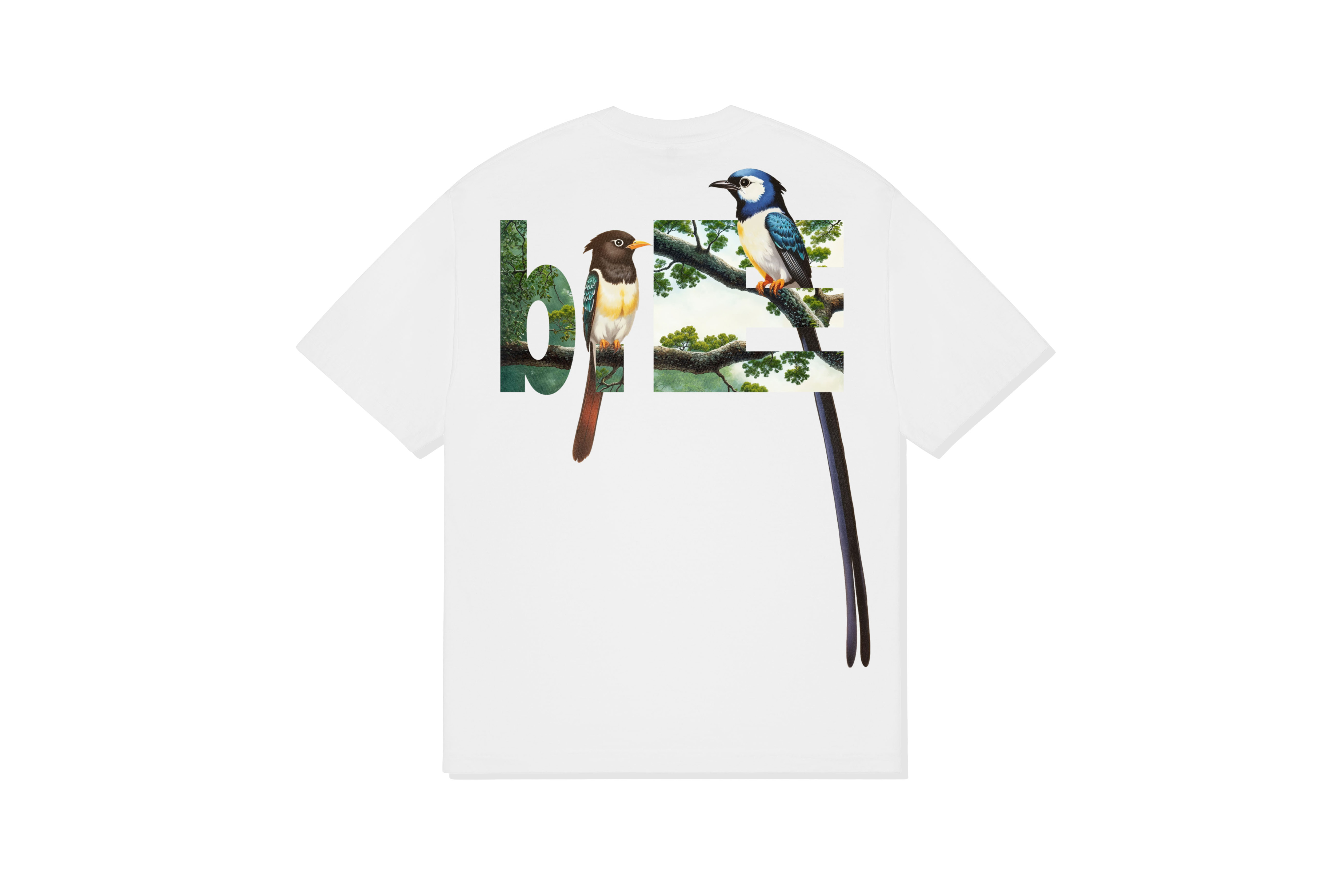 b.Eautiful "Bird Watching T-Shirt" (White)
