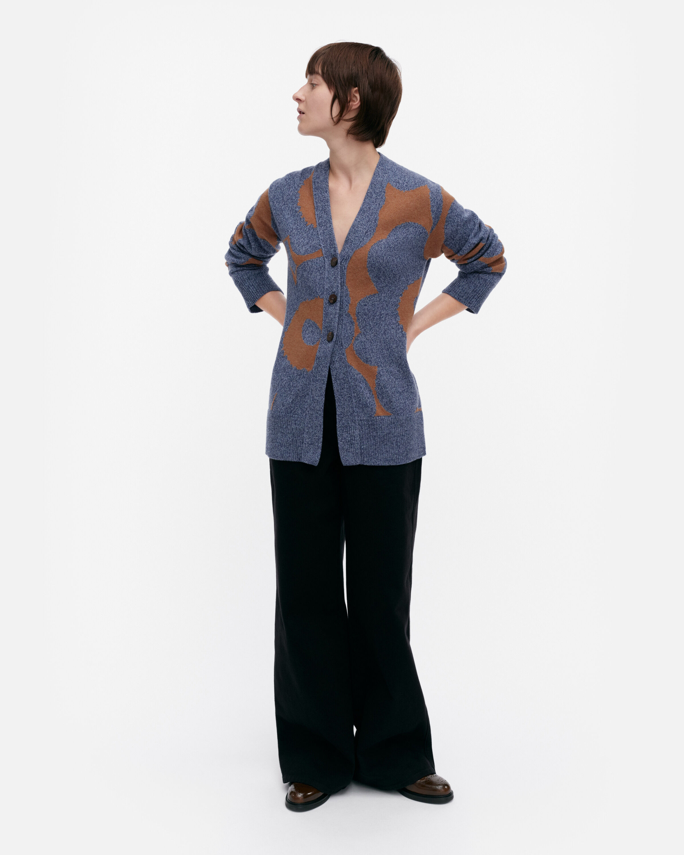 KUMMA UNIKKO 印花羊毛外套