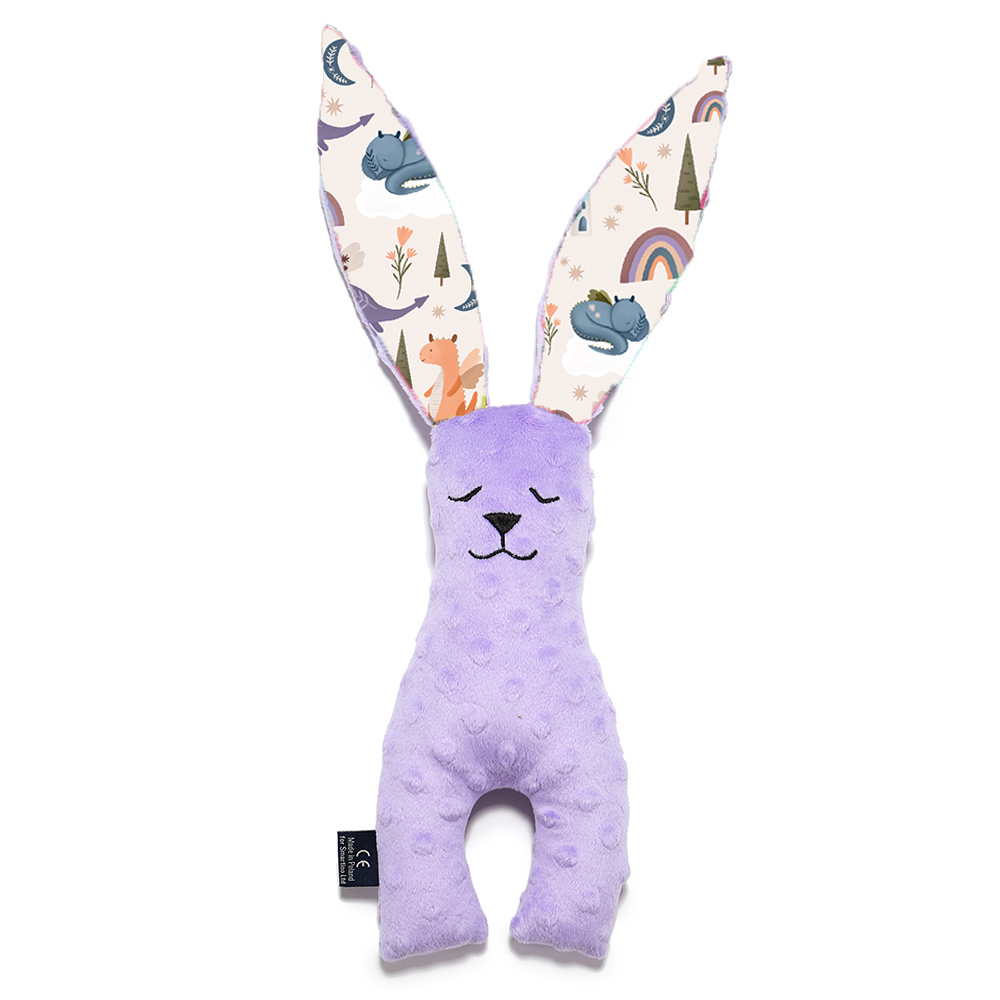 La Millou波蘭 豆豆安撫兔｜粉紫馬卡龍