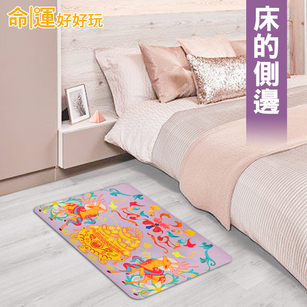 【命運好好玩】紫氣東來財鹿硅藻土地墊(1入) (廠商直出)