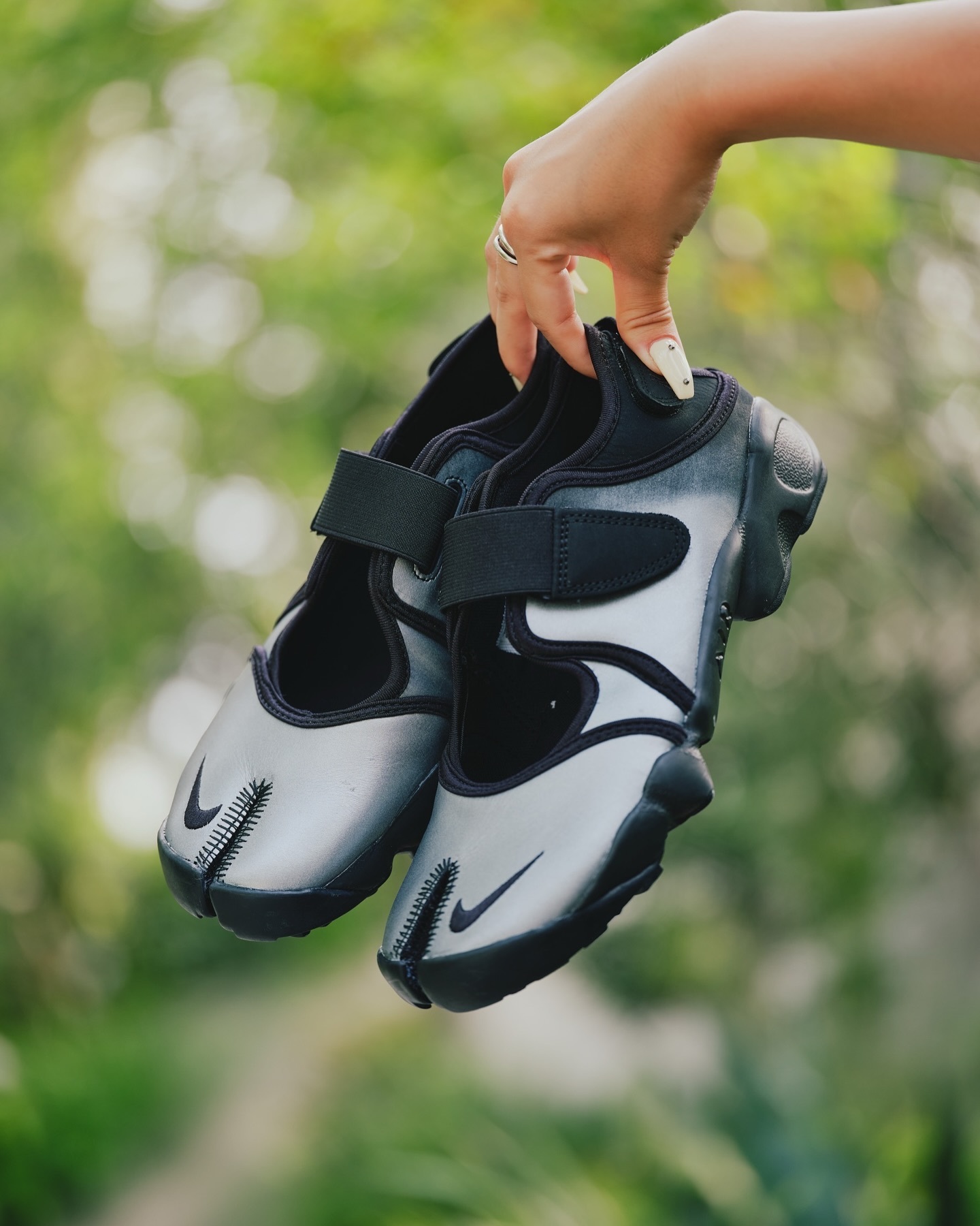 預購┃NIKE WMNS AIR RIFT LTR 分趾鞋 忍者鞋 液態銀 金屬銀 黑銀