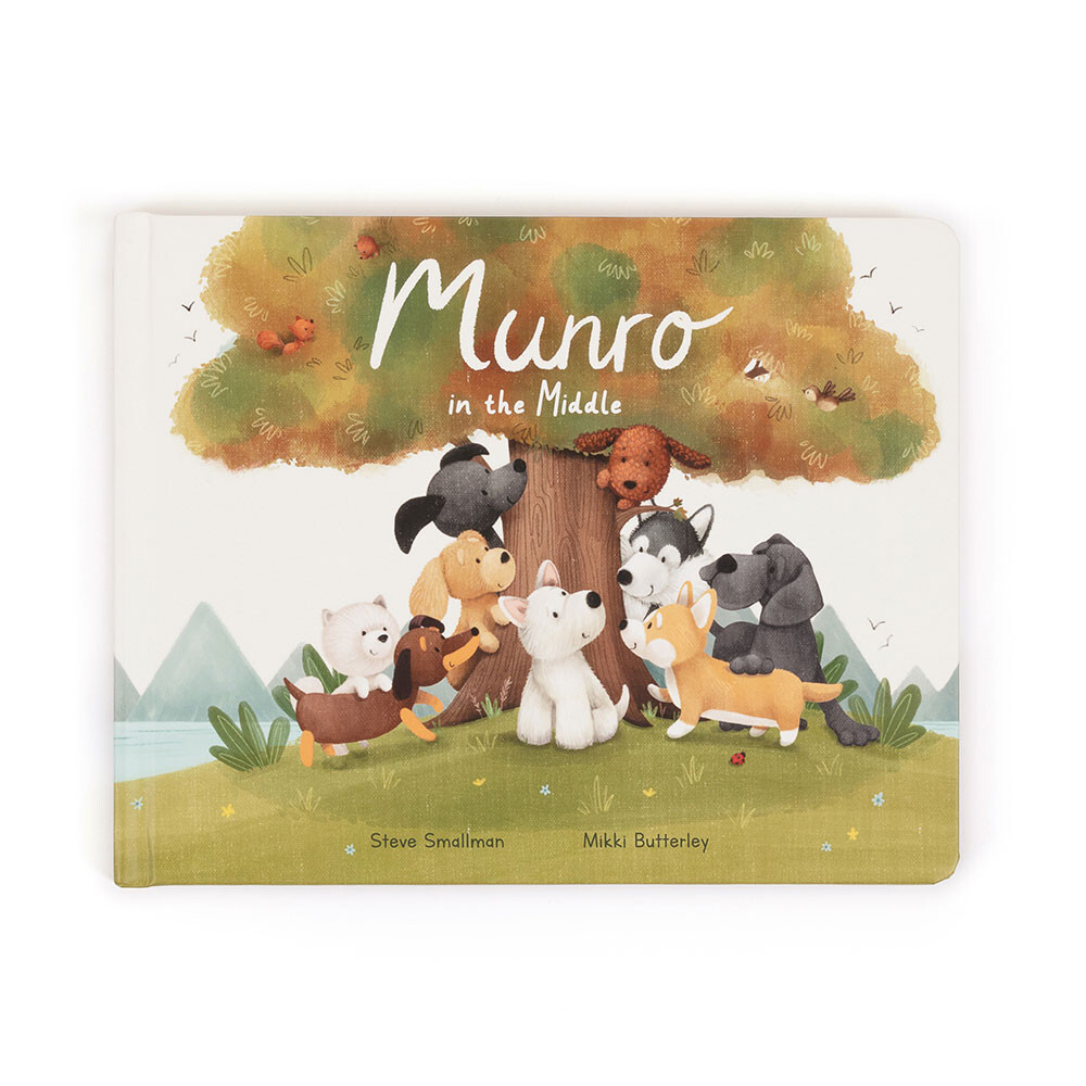 Jellycat Munro in the Middle Book 蘇格蘭犬的神奇發現