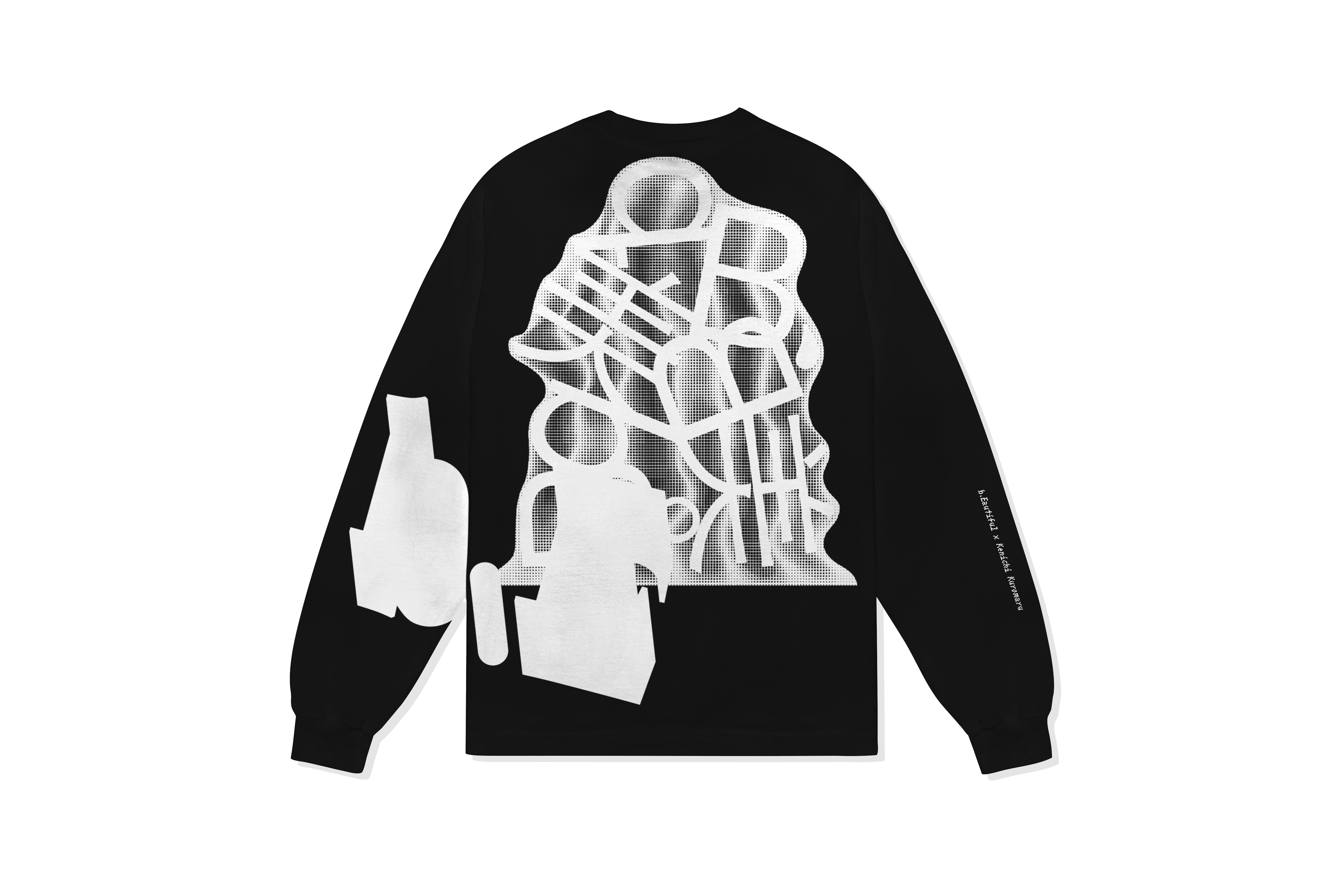 b.Eautiful "b.Eautiful x Kenichi Kuromaru Net LS Shirt" (Black)