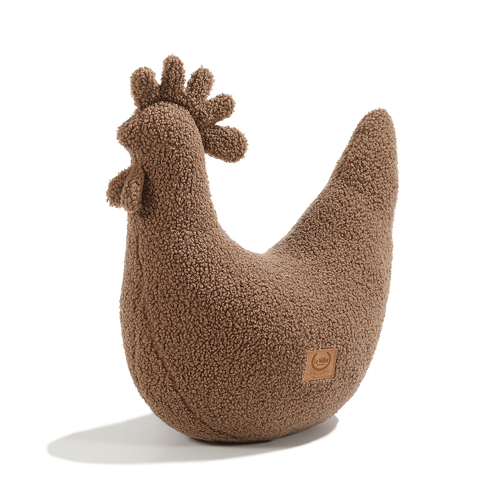 La Millou Teddy 泰迪毛絨 ‧  黛安奶奶的雞哺乳枕｜拿鐵咖