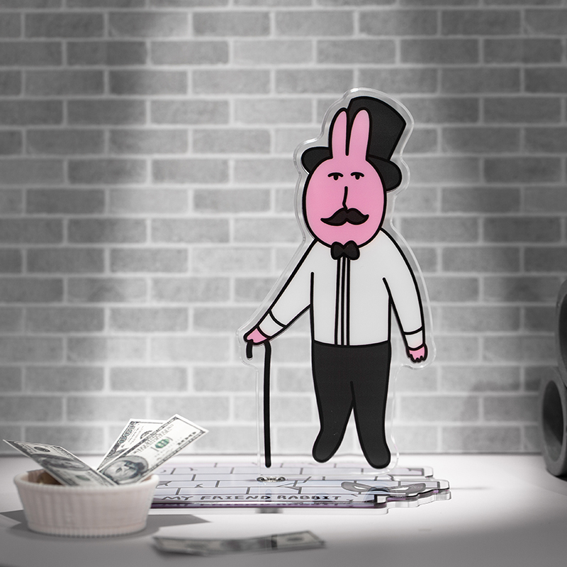 粉紅兔子造型立牌 [共3款可選擇]