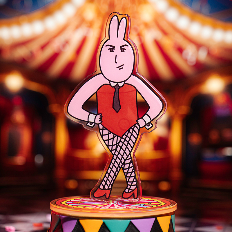 粉紅兔子造型立牌 [共3款可選擇]