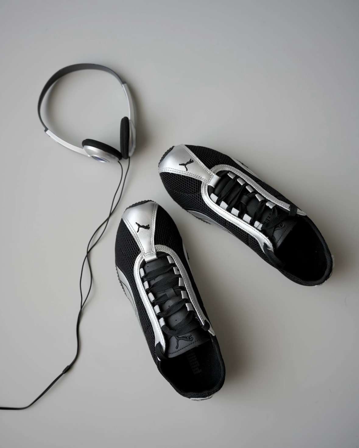 【現貨】Puma H-Street OG Black Silver 網布 薄底鞋 銀黑