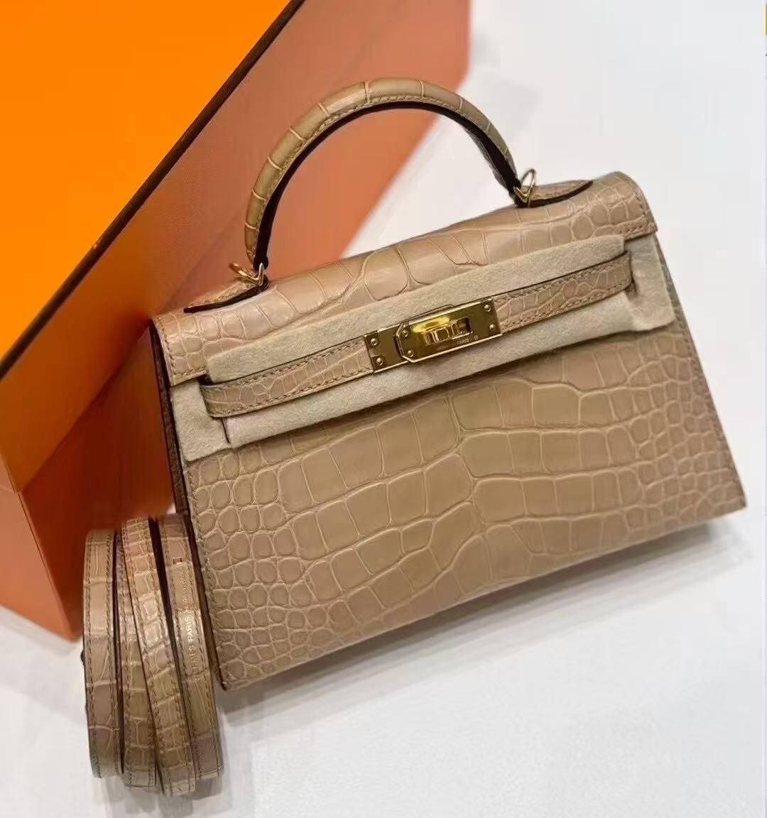 Kelly mini II 0M chai cc matt alligator K