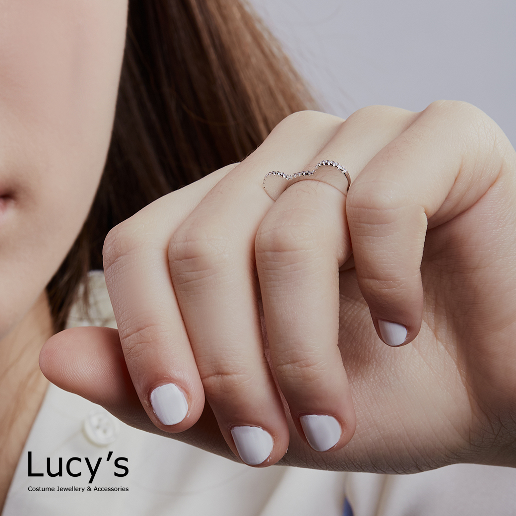 925純銀 小熊髮箍 戒指 (121834)