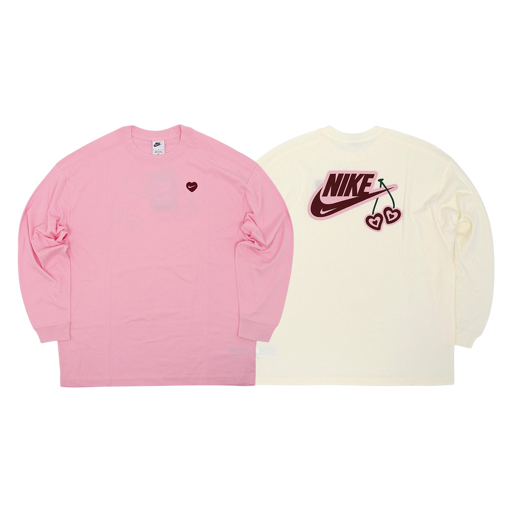 Nike Nsw Essntl 情人節 粉色 / 白色 圓領長袖 FD9933