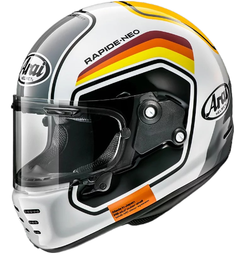 ARAI RAPIDE-NEO NUMBER 白 亮光 彩繪 復古帽款