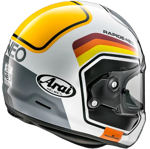 ARAI RAPIDE-NEO NUMBER 白 亮光 彩繪 復古帽款