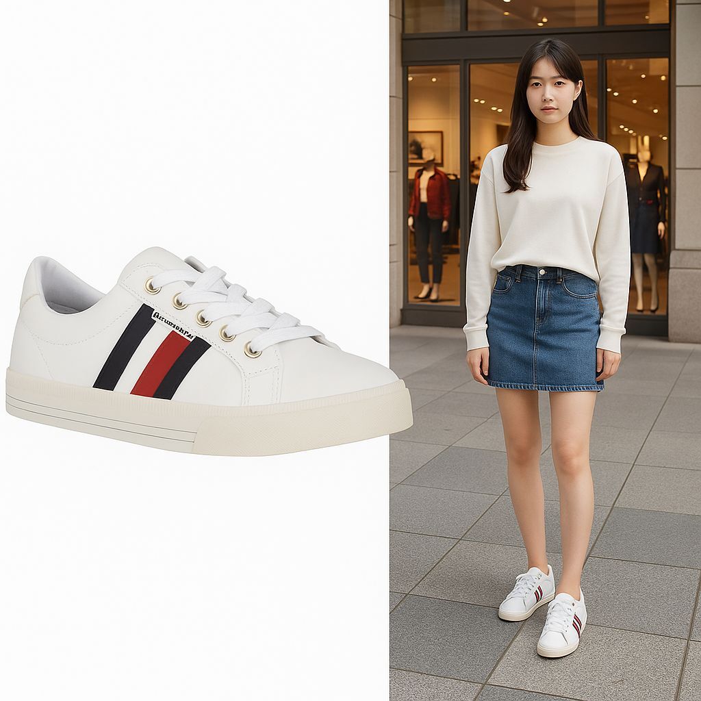 【預購】Tommy Hilfiger G070817 女裝百搭小白鞋