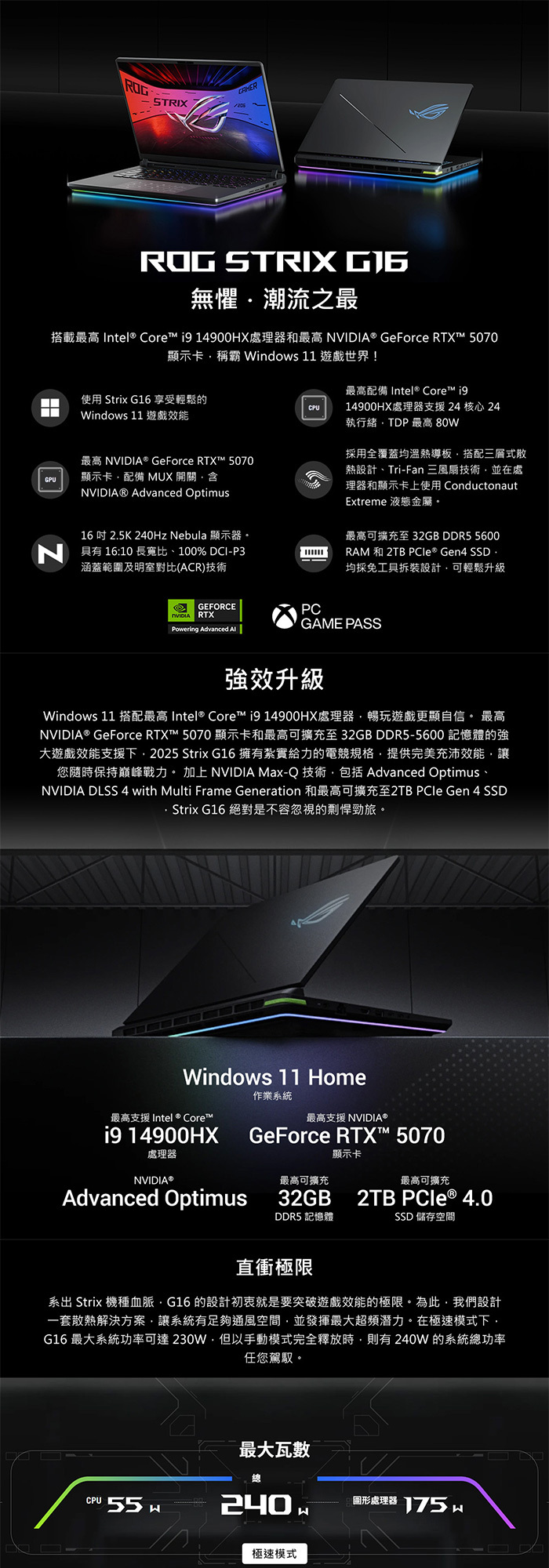 G615JPR-0051G14900HX-NBL效能