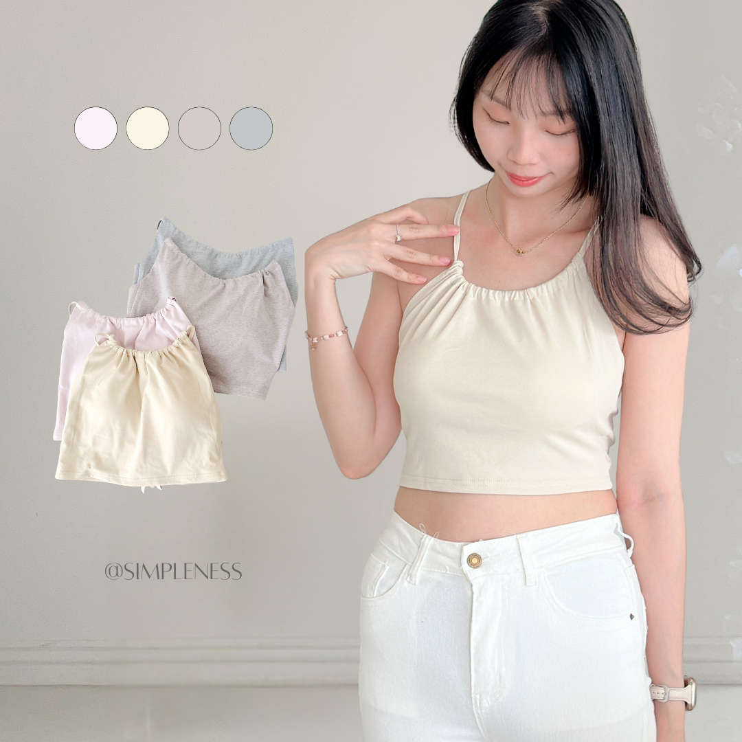 現貨🚚小辣妹柔霧後綁繩Bra top💕共5色