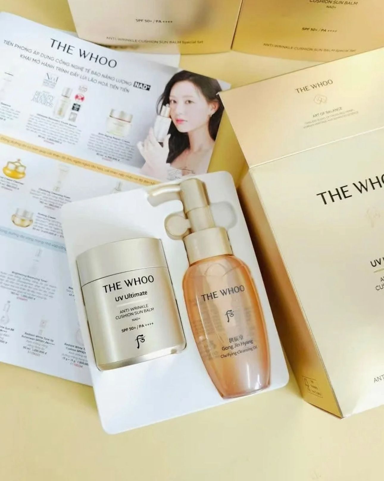 【直播】AKR070802 The Whoo 后 防曬氣墊+卸妝油套盒