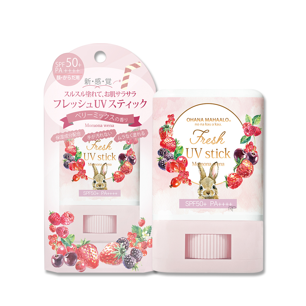 OHANA MAHAALO 莓果兔兔 絲滑白雪防曬棒15g
