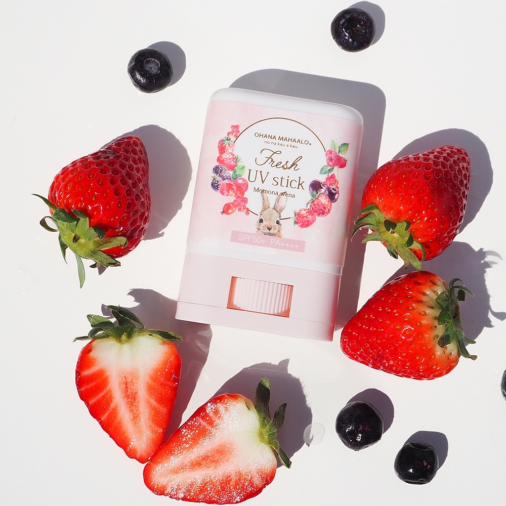 OHANA MAHAALO 莓果兔兔 絲滑白雪防曬棒15g