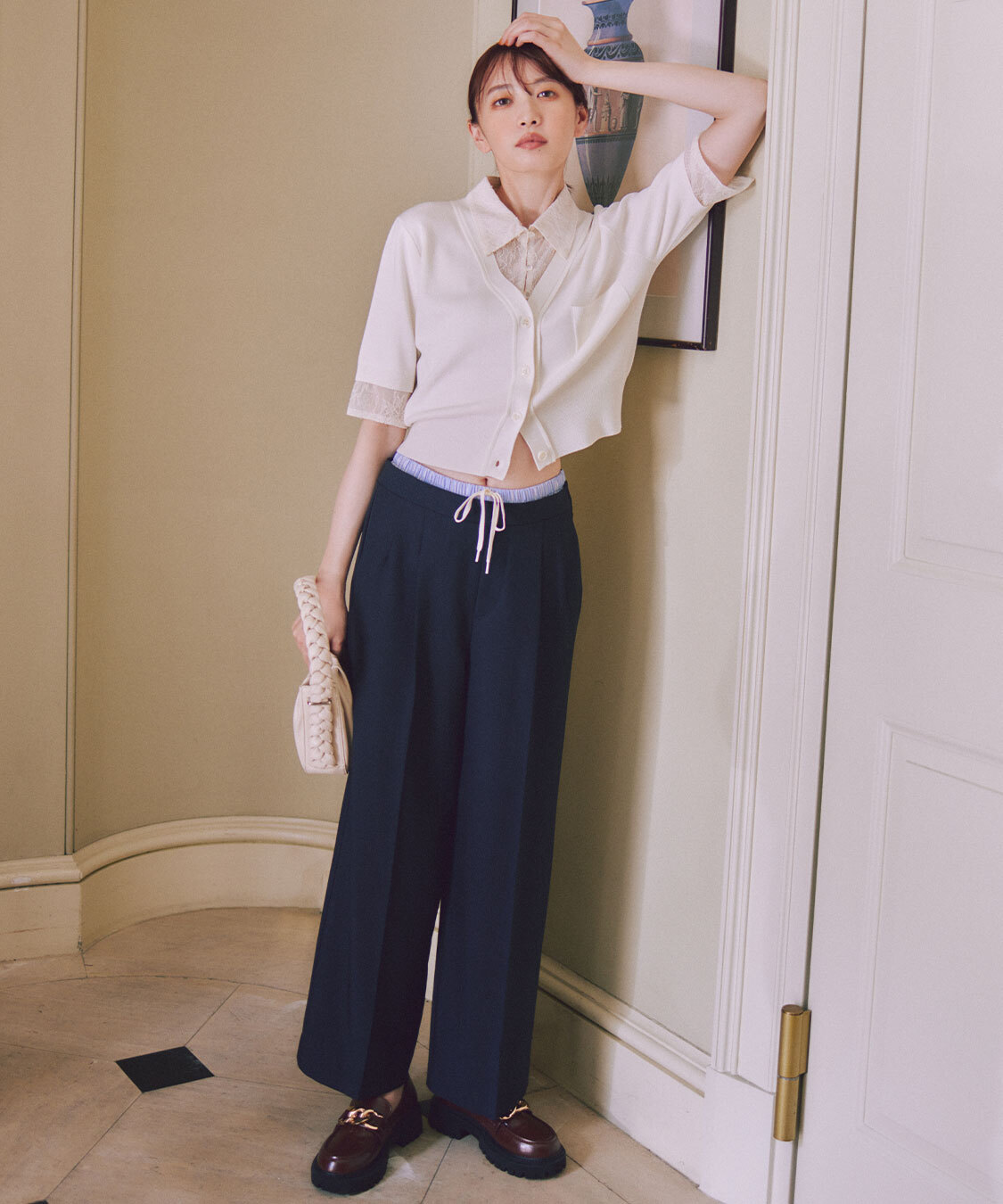 [預購] 折扣 COCO DEAL 雙層腰頭西裝褲