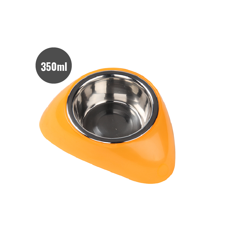 Pawise|三角形食物碗(小)(橙色)(NO.11021-1)