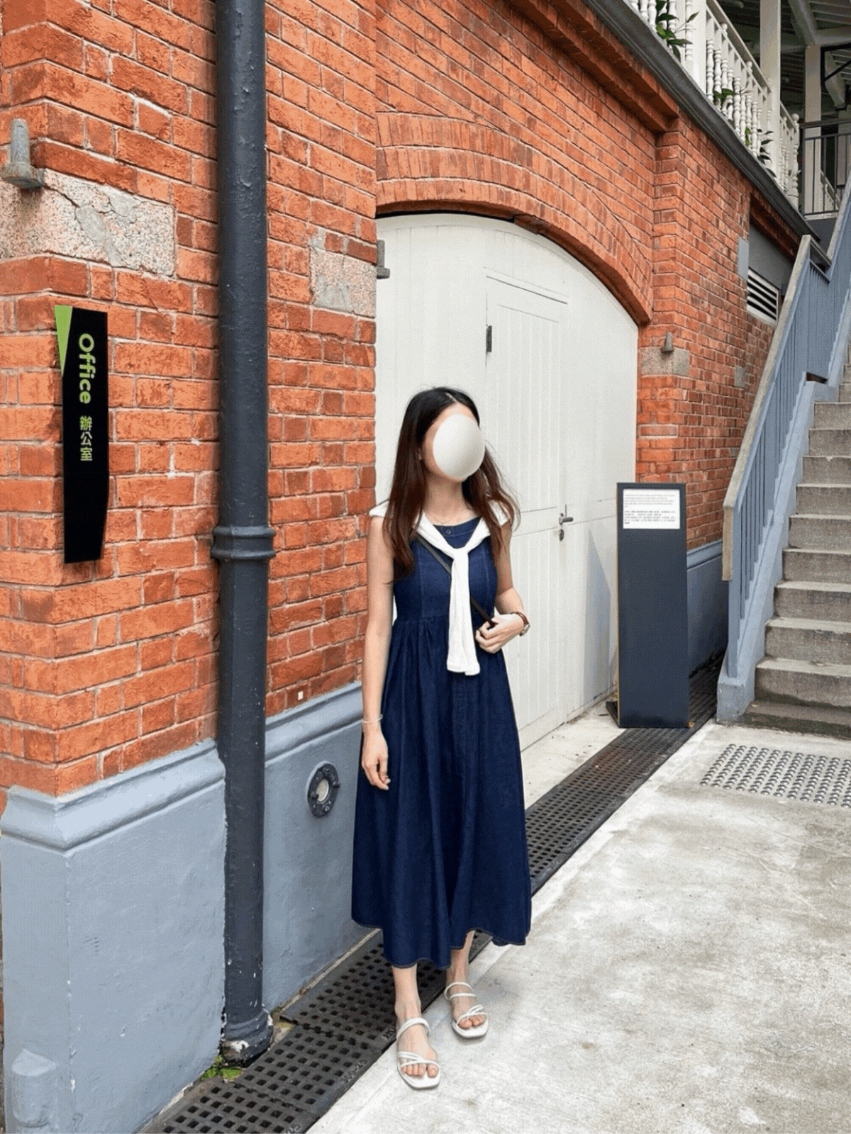 COME BACK!《KR》度假風深牛仔修身連身裙