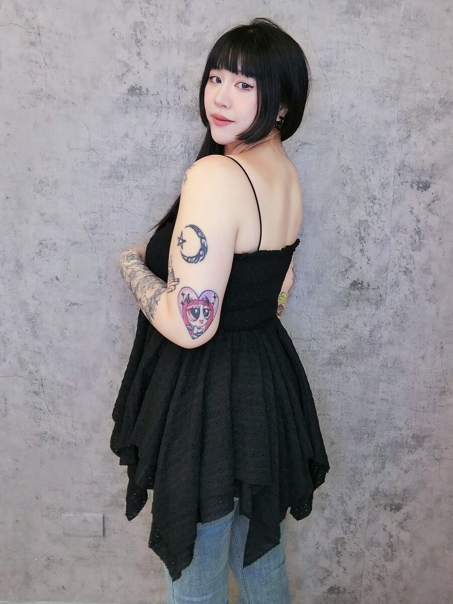 夏日抽繩不規則下襬上衣