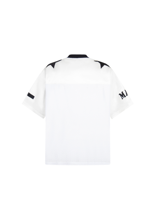 - SIMPLEACTION - V領豹紋愛心短袖上衣