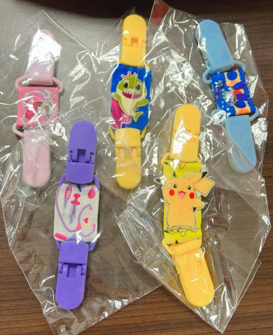 高雄分會│5入/組萬用夾 手帕夾 雙頭夾 帽夾 幼稚園擦汗巾夾