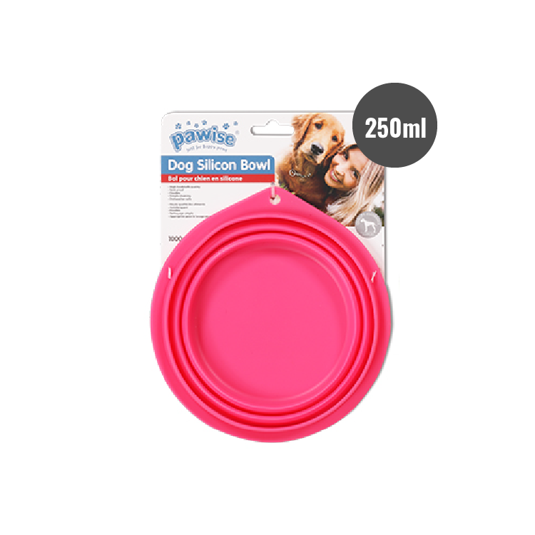 Pawise|寵物碗(M-粉色)(NO.11028-1)