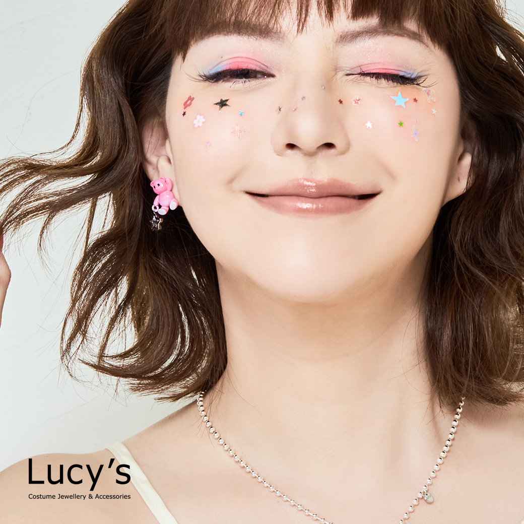 星繫小熊 耳環 (二色) (125663/125664)