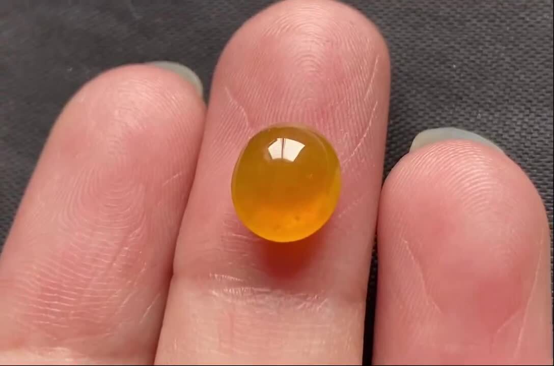 雞油黃蛋面,天然翡翠A玉, 緬甸玉, Jade, Jadeite