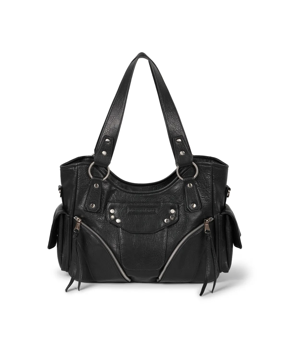 IUGAMAKARAS Studded Leather Shoulder Bag