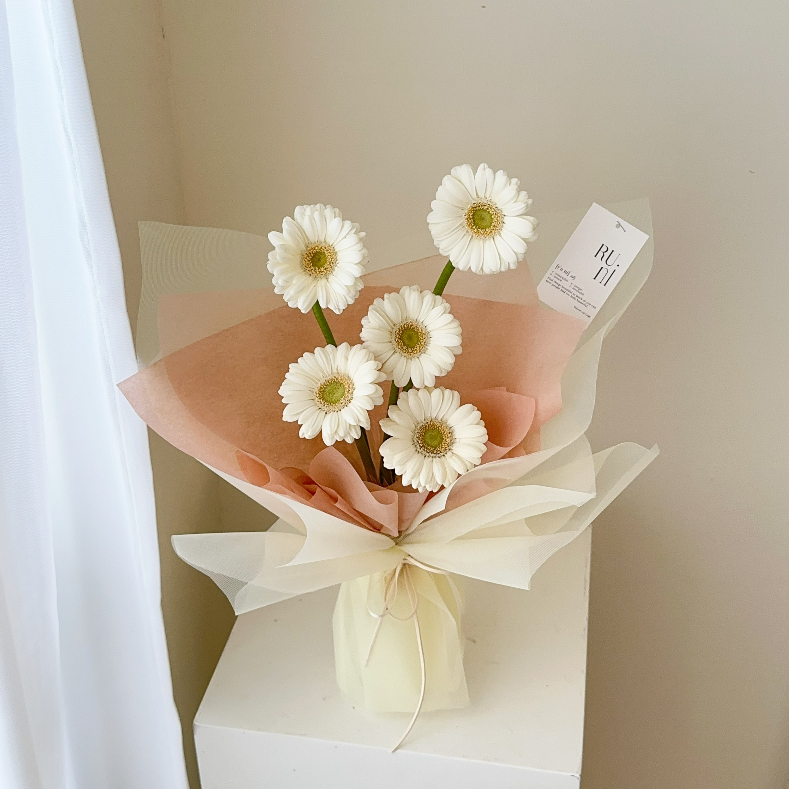 微光日記-太陽花非洲菊花束