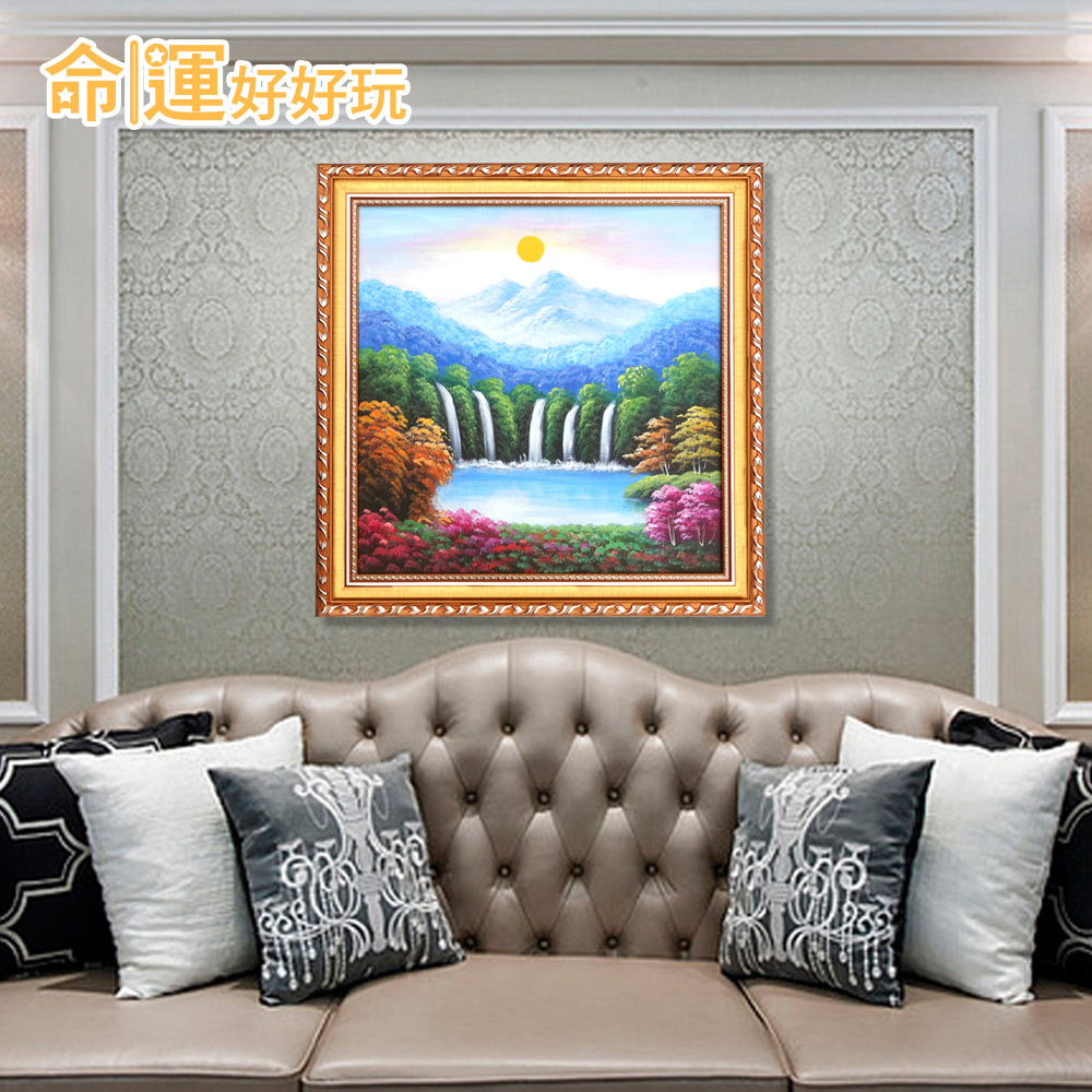 命運好好玩】財水入庫金碧五富風水畫(廠商直出)