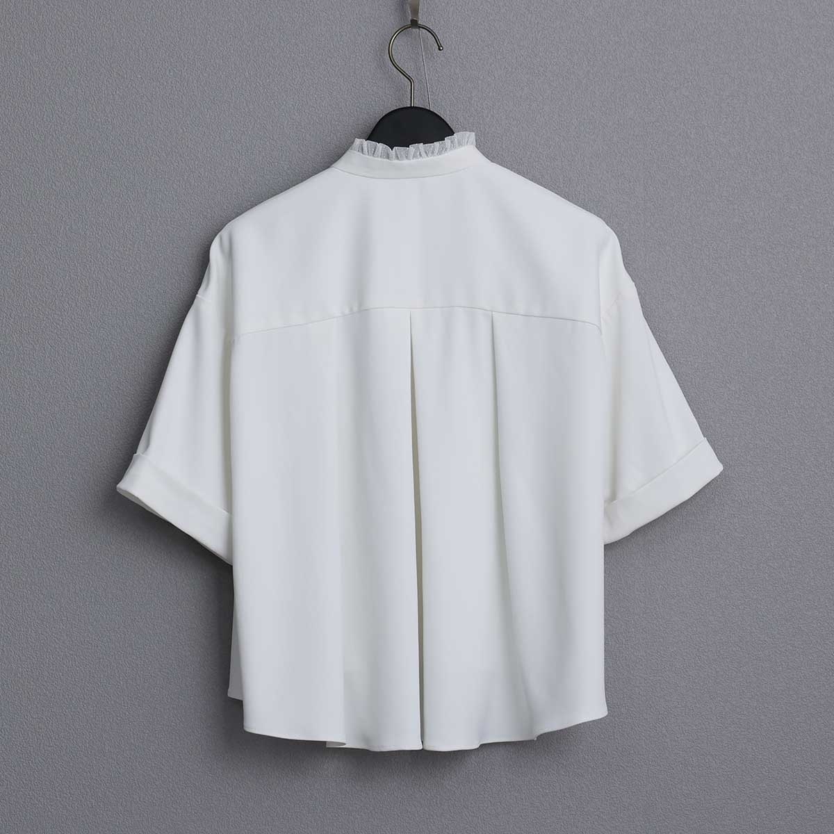 科技斜紋布短版襯衫