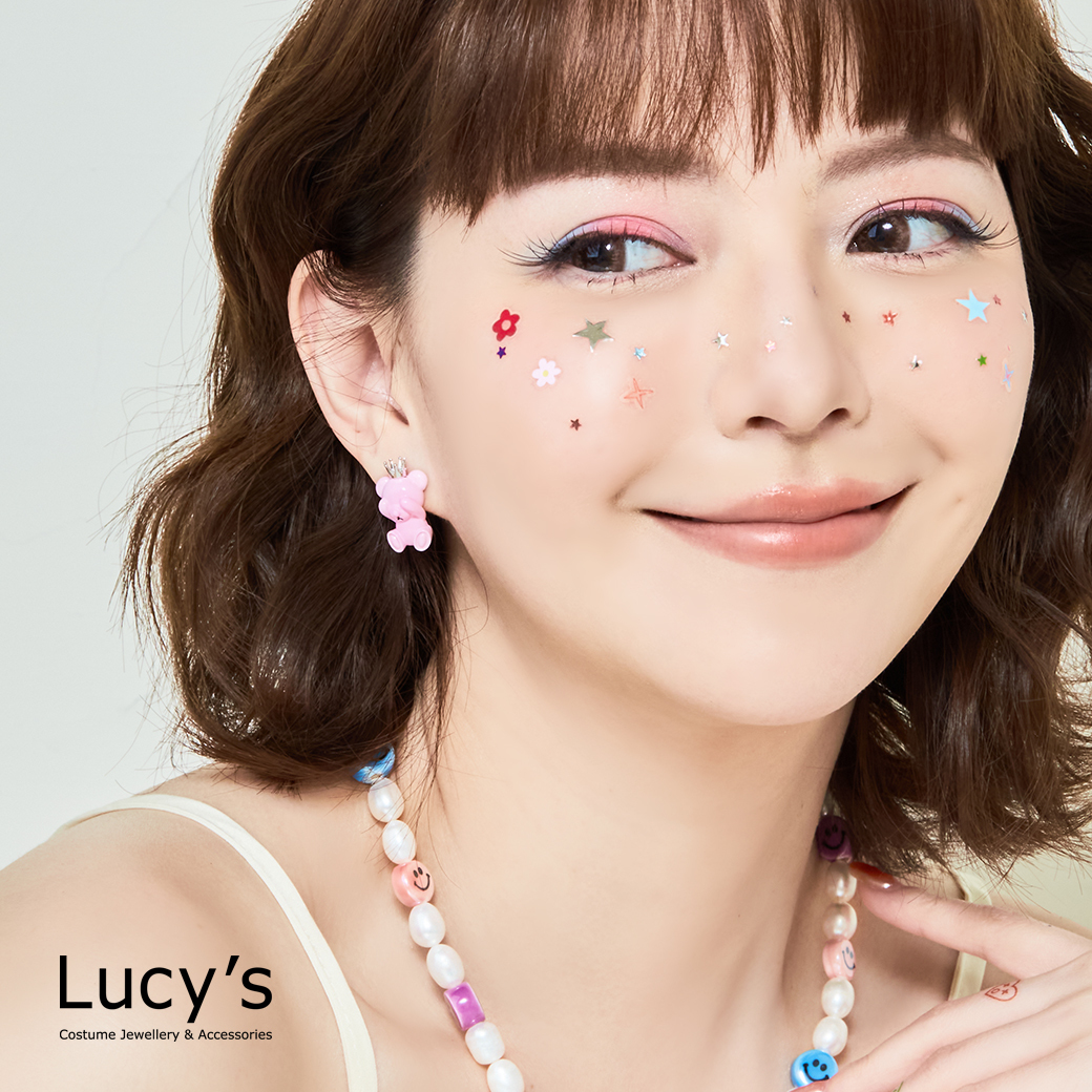 害羞小熊 耳環 (二色) (125638/126330)