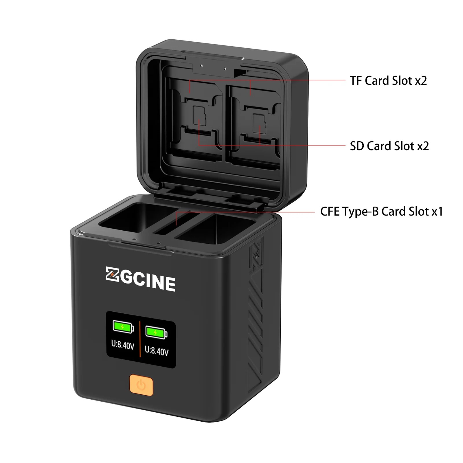 ZGCINE PS-W235 雙電池充電盒 (適用於 Fujifilm W235 電池用)