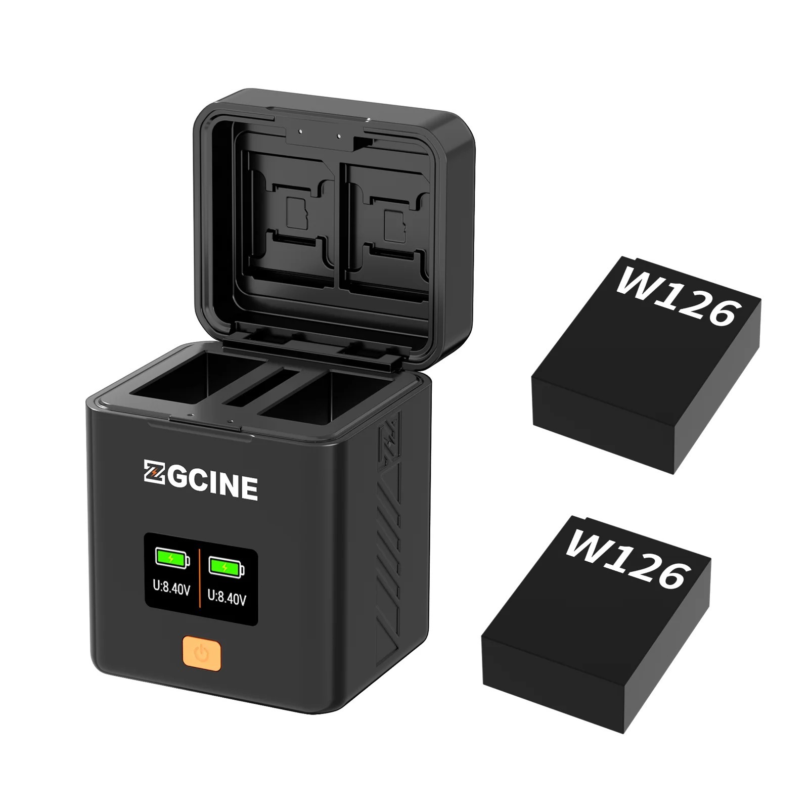 ZGCINE PS-W126 雙電池充電盒 (Fujifilm W126S 電池用)