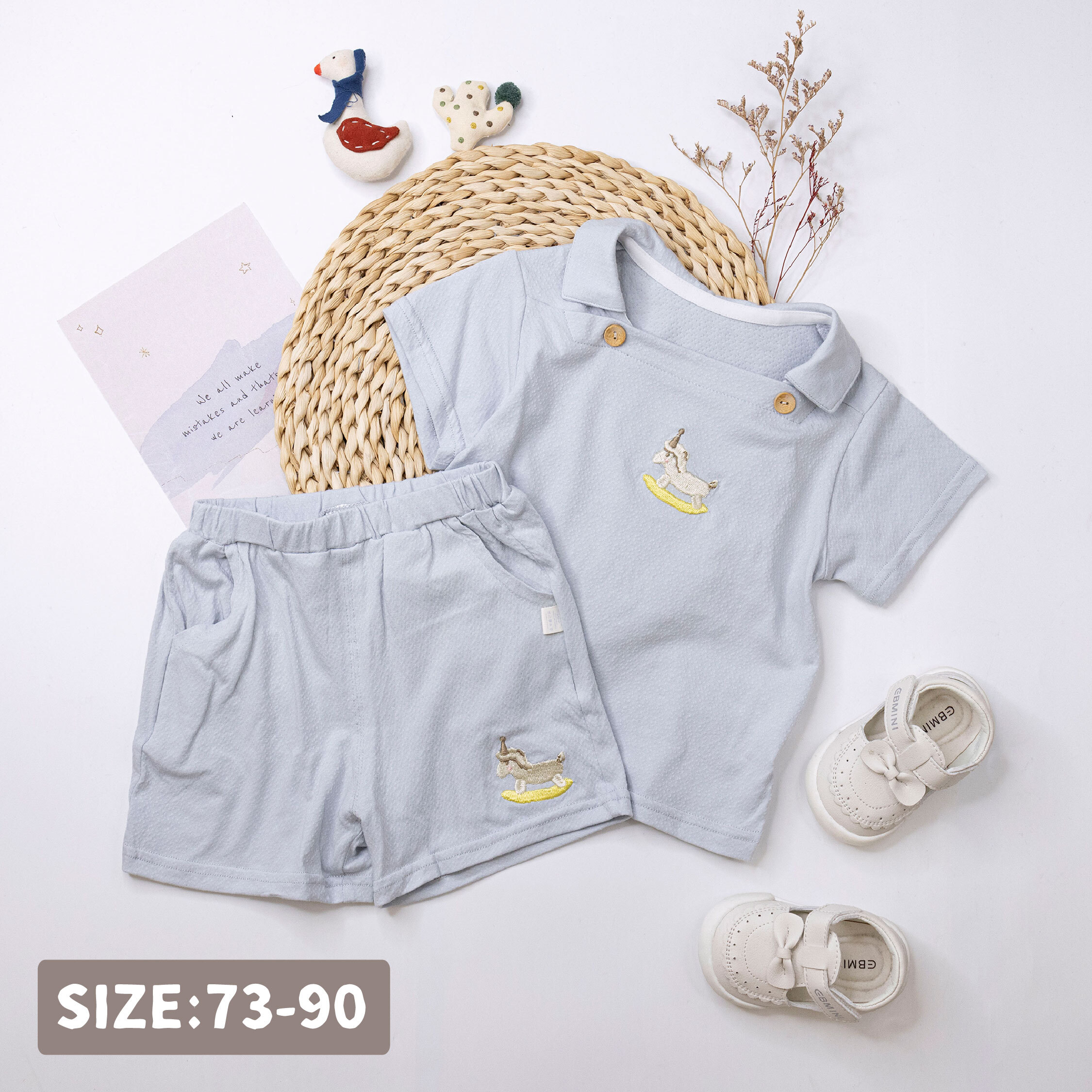 可愛搖搖木馬刺繡套裝 (H50691)