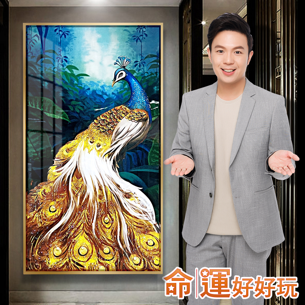 【命運好好玩】錢程似錦孔雀晶鑽畫 (廠商直出、不參加免運及滿額贈優惠)