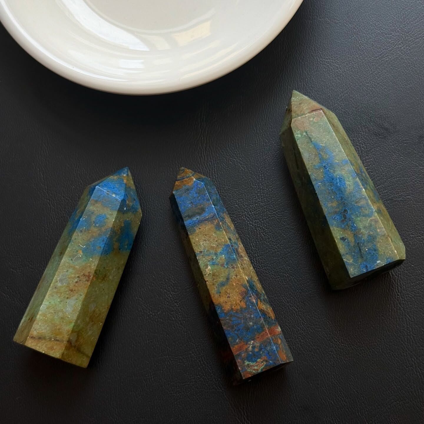 [原石] 藍銅礦 水晶柱