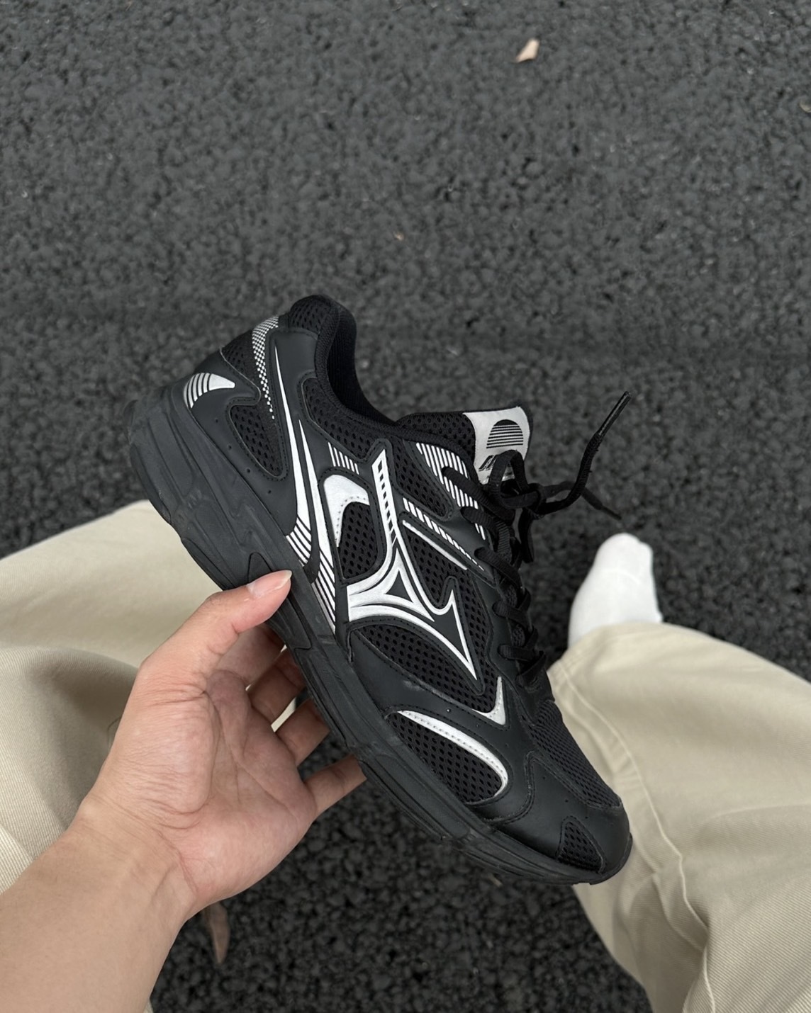 Mizuno Cyclone Speed 2k 復古慢跑鞋 休閒鞋 老爹鞋 個性黑銀