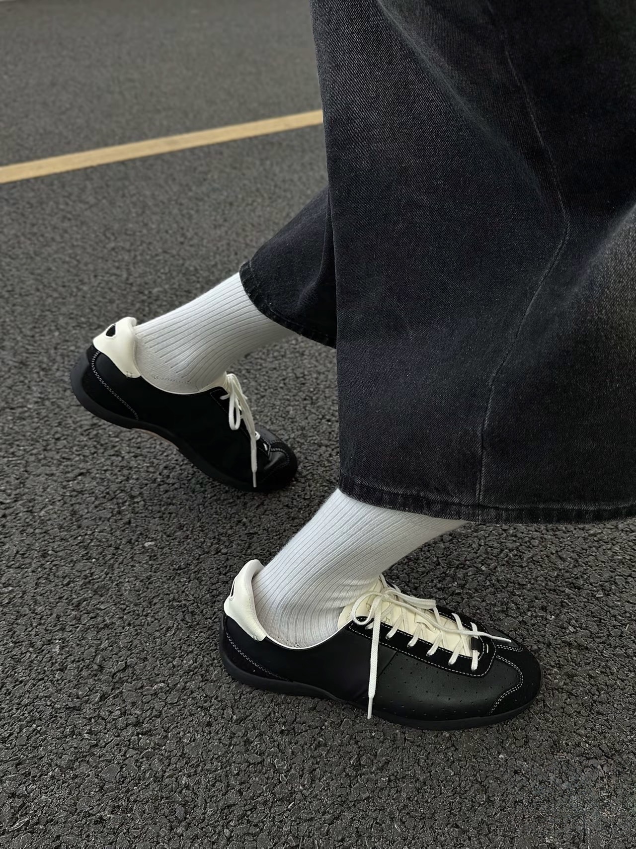 FOOT INDUSTRY 芭蕾舞 德訓鞋 (黑白/棕白/酒紅)