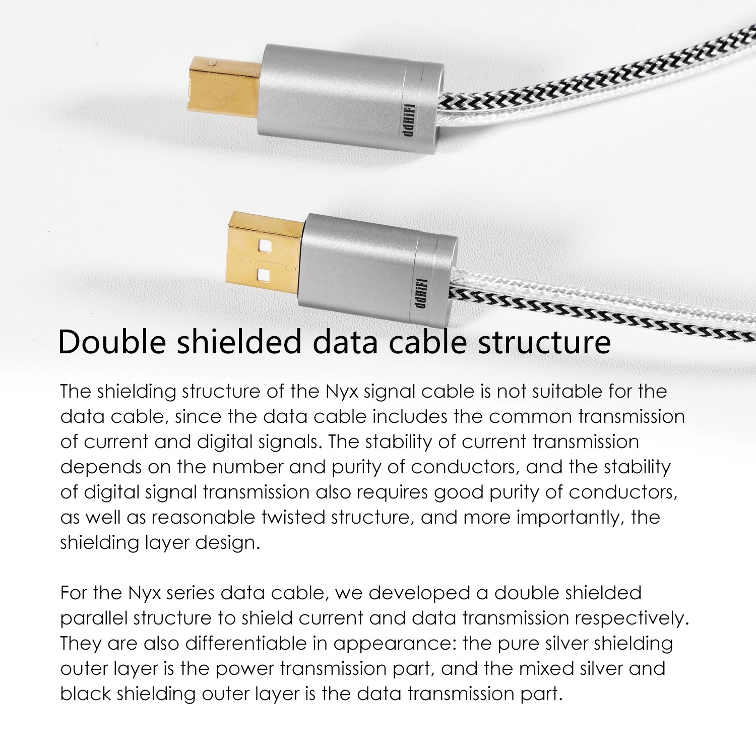 ddHiFi TC09BA HiFi Audiophile USB Cable