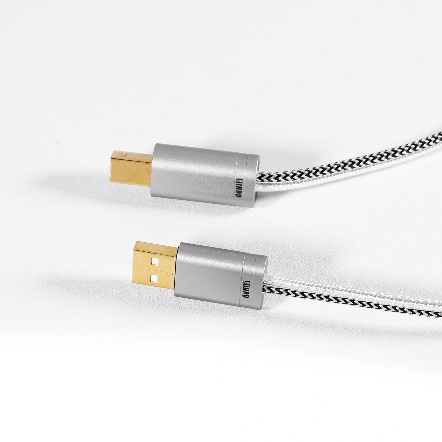 ddHiFi TC09BA USB-A 轉 USB-B長款雙屏蔽純銀HiFi級線 (Nyx系列)