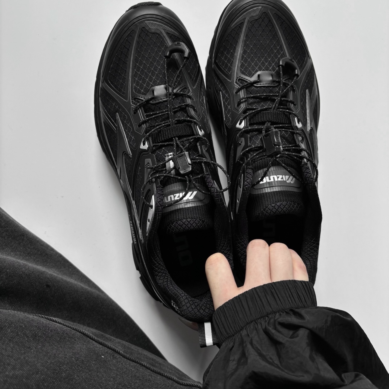 MIZUNO HALO MIX TL 黑銀 抽繩 美津濃 跑步鞋 男女同款 D1GH251201